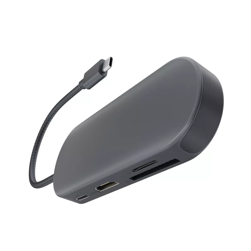 Hub Newell 7 em 1 USB-C - grafite