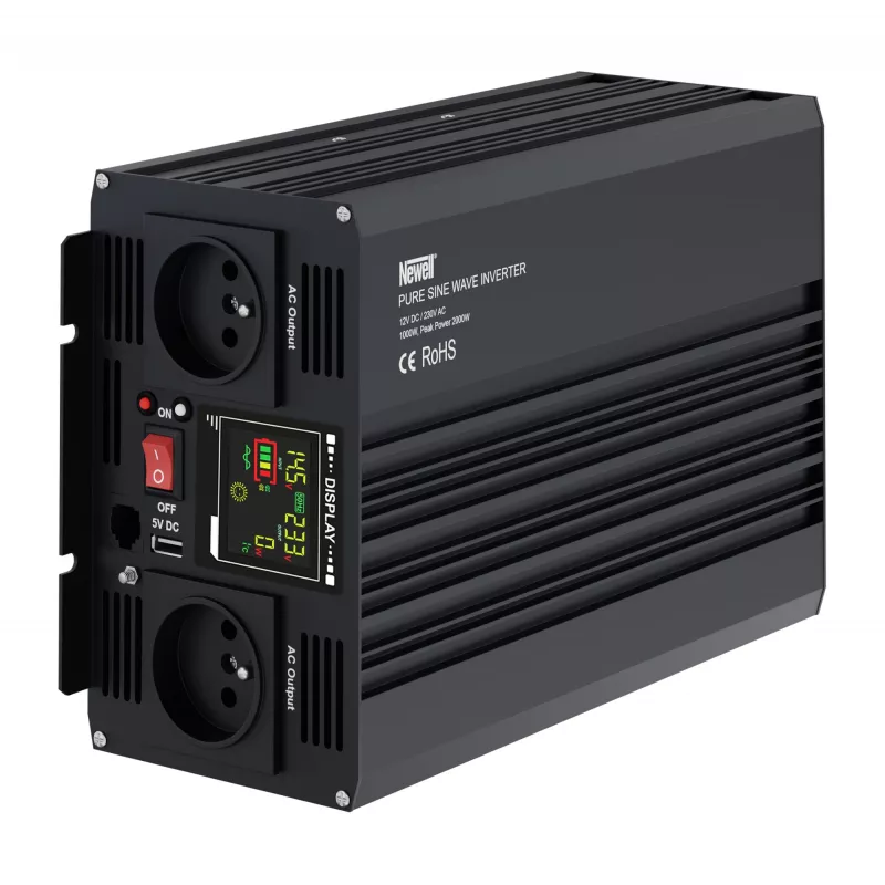 Inversor de potência Newell de onda sinusoidal pura 12V/230V 1000W
