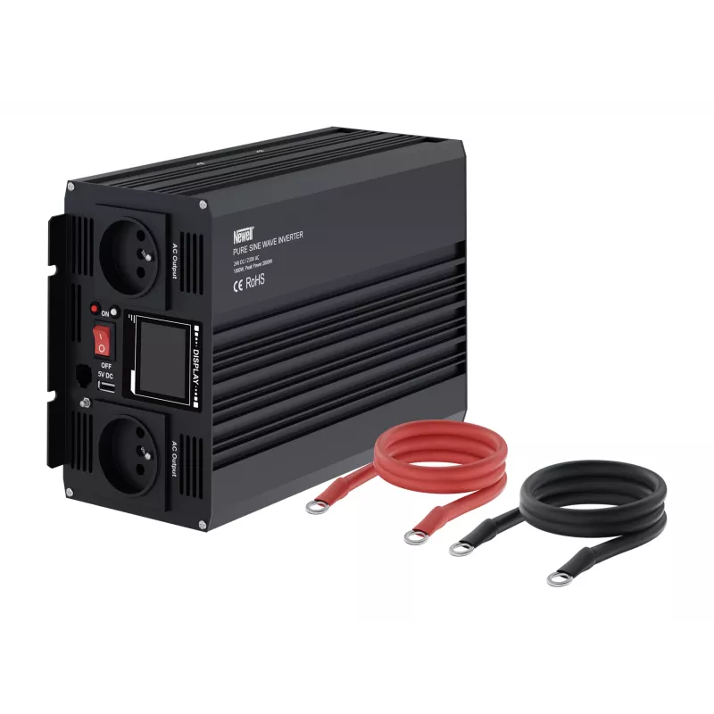 Inversor de potência Newell de onda sinusoidal pura 24V DC para 230V AC 1000W