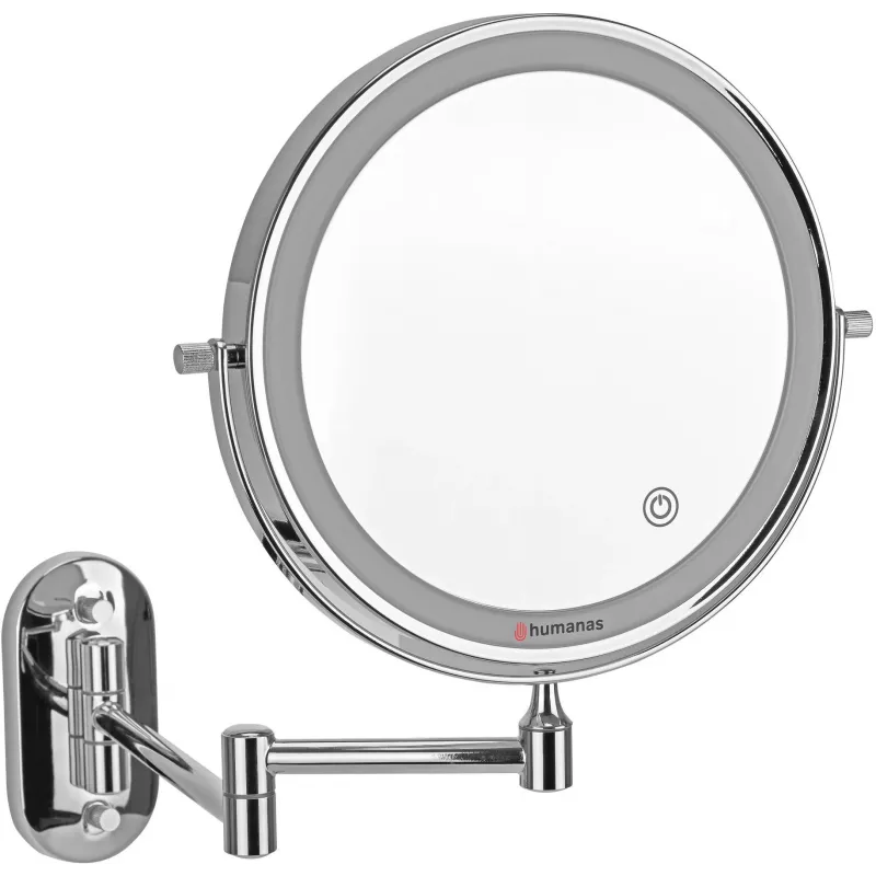 Espelho LED Humanas HS-BM01, prateado