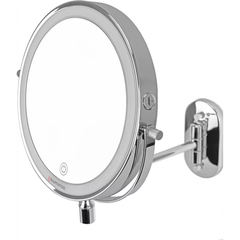 Espelho LED Humanas HS-BM01, prateado