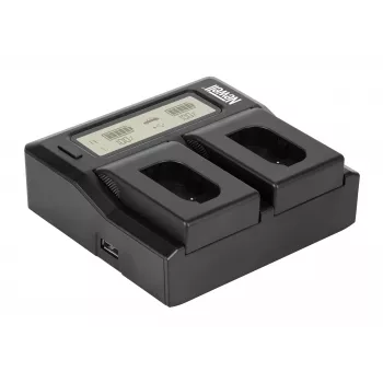 Carregador de dois canais Newell DC-LCD para baterias Panasonic DMW-BLK22