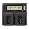 Carregador de dois canais Newell DC-LCD para baterias Panasonic DMW-BLK22