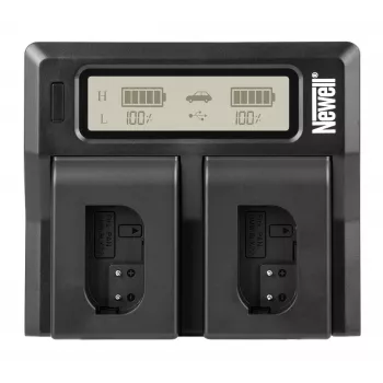 Carregador de dois canais Newell DC-LCD para baterias Panasonic DMW-BLK22