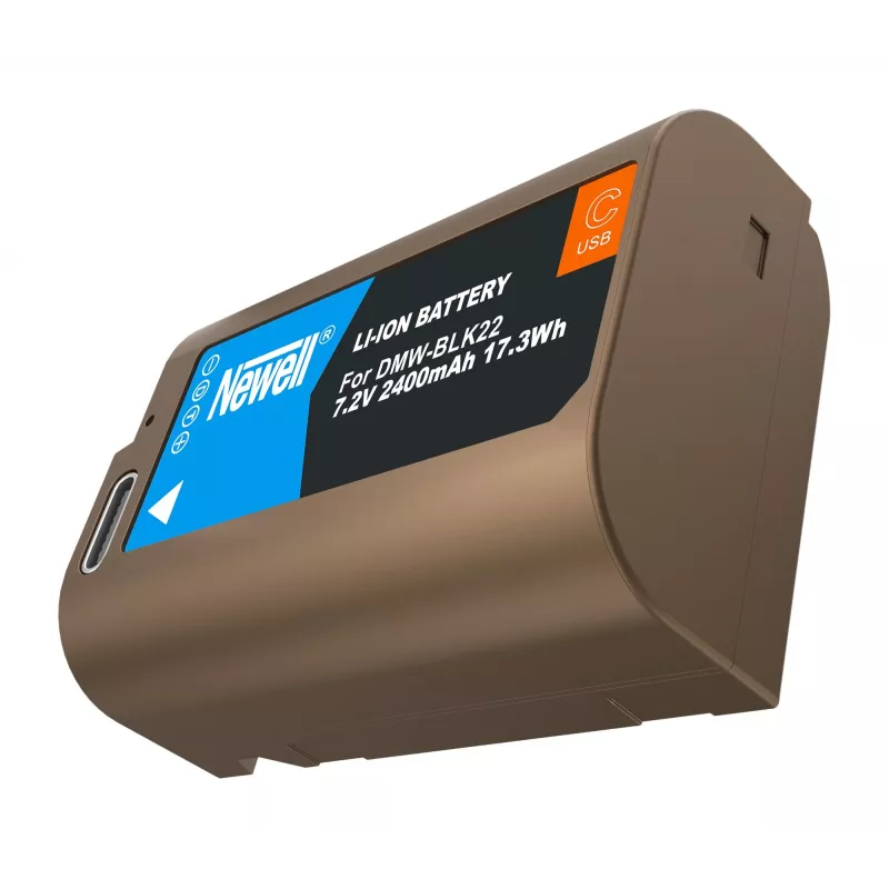 Bateria de substituição Newell DMW-BLK22 USB-C para Panasonic