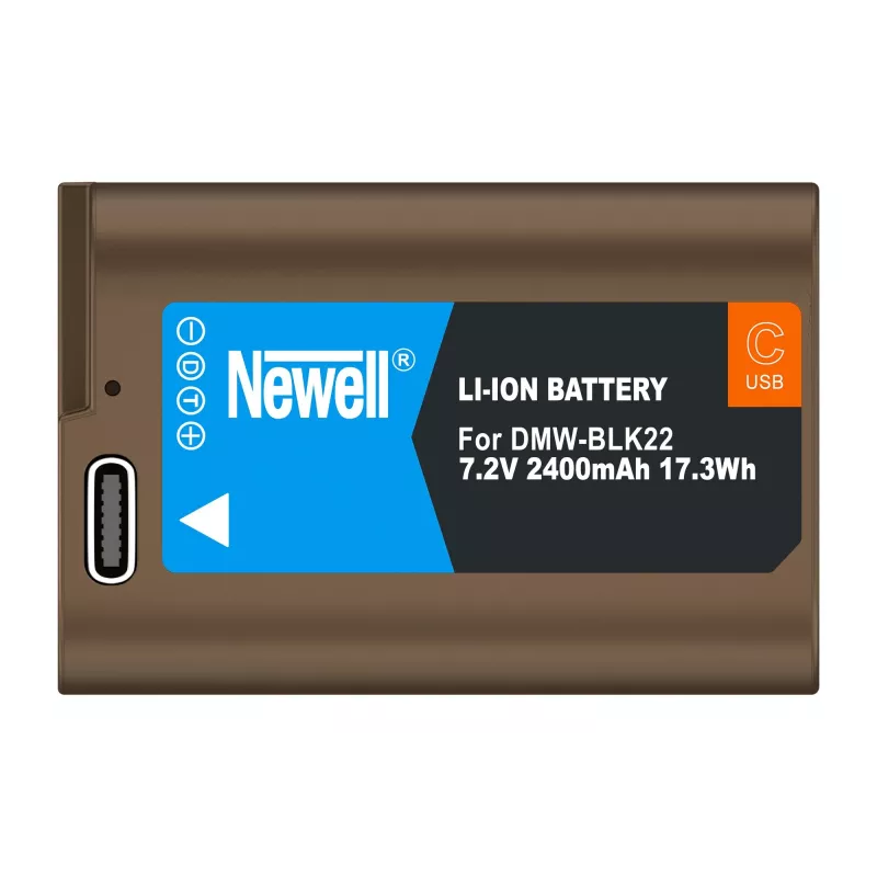 Bateria de substituição Newell DMW-BLK22 USB-C para Panasonic
