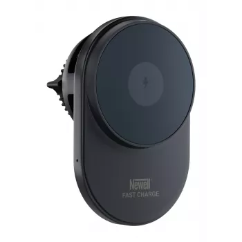 Suporte automóvel MagSafe Newell S18 com carregador sem fios - preto