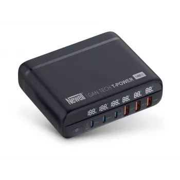 Carregador de rede Newell GaN Tech T-Power 140 W com conjunto de adaptadores