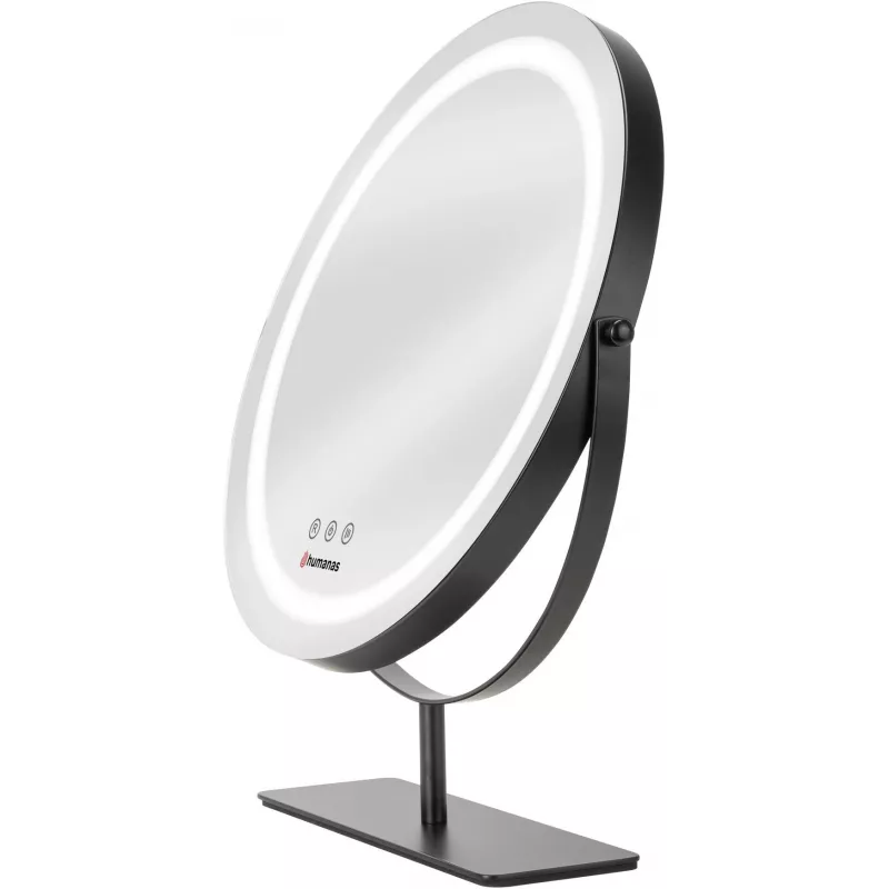 Espelho de maquilhagem LED Humanas HS-HM Scarlet, preto