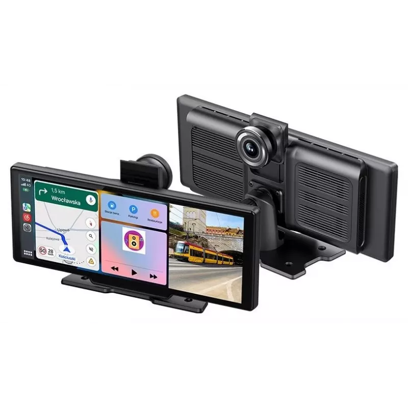 Tracer CR-PLAY 10.2 Recetor Sem Fios CarPlay/Android Auto com Ecrã Tátil IPS de 10,2 Polegadas
