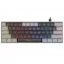 Tracer GameZone Keylo 61 Teclado Gaming Mecânico com Fios, Layout 60%, Interruptores Outemu Red, Retroiluminação RGB, Grafite
