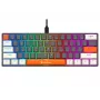Tracer GameZone Claws 61 Teclado Gaming Mecânico com Fios, Layout 60%, Interruptores Azuis, Retroiluminação RGB, Cinzento