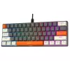 Tracer GameZone Claws 61 Teclado Gaming Mecânico com Fios, Layout 60%, Interruptores Azuis, Retroiluminação RGB, Cinzento