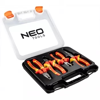NEO TOOLS Conjunto de alicates isolados 1000V, 4 peças