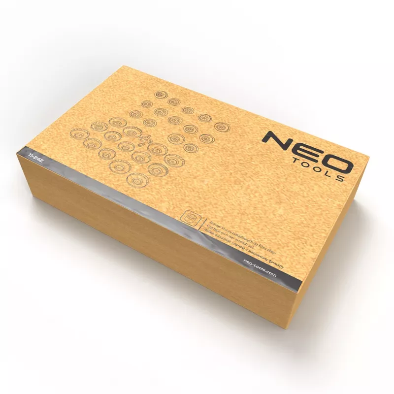 NEO TOOLS Conjunto de chaves para filtros de óleo - 30 peças