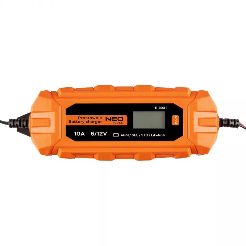 NEO TOOLS Carregador automático 10A/160W, 3-200Ah, para baterias de chumbo-ácido / AGM / GEL