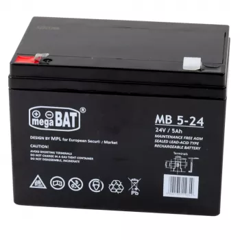 Bateria de gel AGM LEAN CARS 12V 5Ah para veículos de 24V