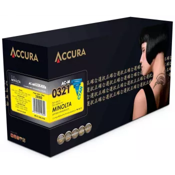 Cartucho de toner compatível ACCURA ciano (TN-321C substituto) para Konica Minolta bizhub C224/C284/C364/C224e/C284e/C364e
