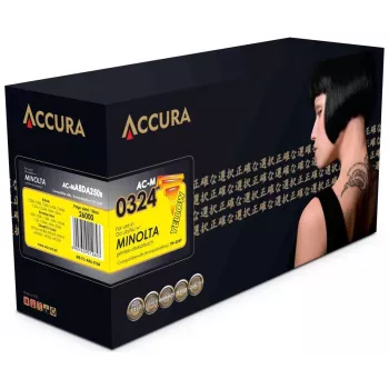 Cartucho de toner compatível ACCURA para Konica Minolta TN-324Y (amarelo, alta capacidade)