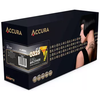 Toner Accura Brother (TN-325/320Y) substituto amarelo cartucho de toner laser compatível alta capacidade 3500 páginas
