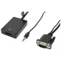 Conversor de vídeo e áudio Accura VGA + minijack para HDMI 0,2m