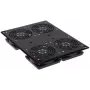 Painel de ventoinhas DELTA OPTICAL A19-4W 19 polegadas 1U para armário rack, 4x120mm, 230V AC, preto