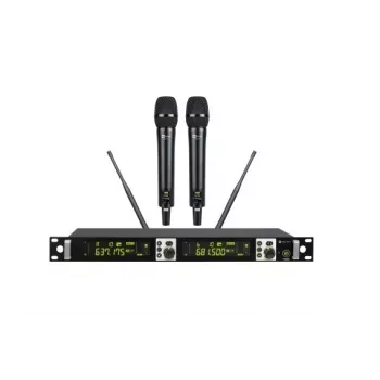 AVTEK Conjunto sem fios com dois microfones de mão WM 2H SET