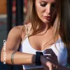 Crong Duo Sport Bracelete para Apple Watch 38/40/41/42 mm (preto/verde-lima)