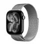 Crong Milano Steel Bracelete Milanese Loop em aço inoxidável para Apple Watch 38/40/41/42 mm (prateado)