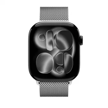 Crong Milano Steel Bracelete Milanese Loop em aço inoxidável para Apple Watch 38/40/41/42 mm (prateado)