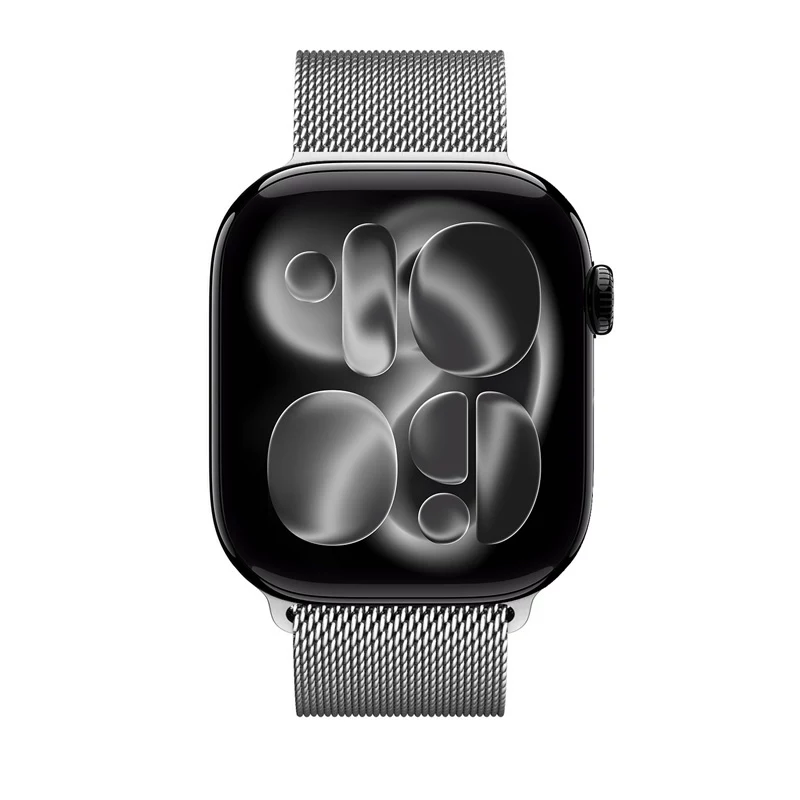 Crong Milano Steel Bracelete Milanese Loop em aço inoxidável para Apple Watch 38/40/41/42 mm (prateado)