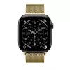 Crong Milano Steel - Bracelete em aço inoxidável para Apple Watch 42/44/45/49 mm (dourado)