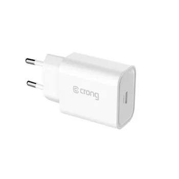 Crong Carregador de viagem USB-C 20W Power Delivery branco