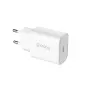 Crong Carregador de viagem USB-C 20W Power Delivery branco