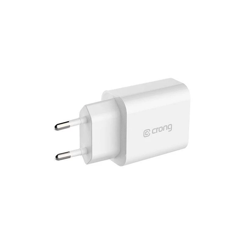 Crong Carregador de viagem USB-C 20W Power Delivery branco