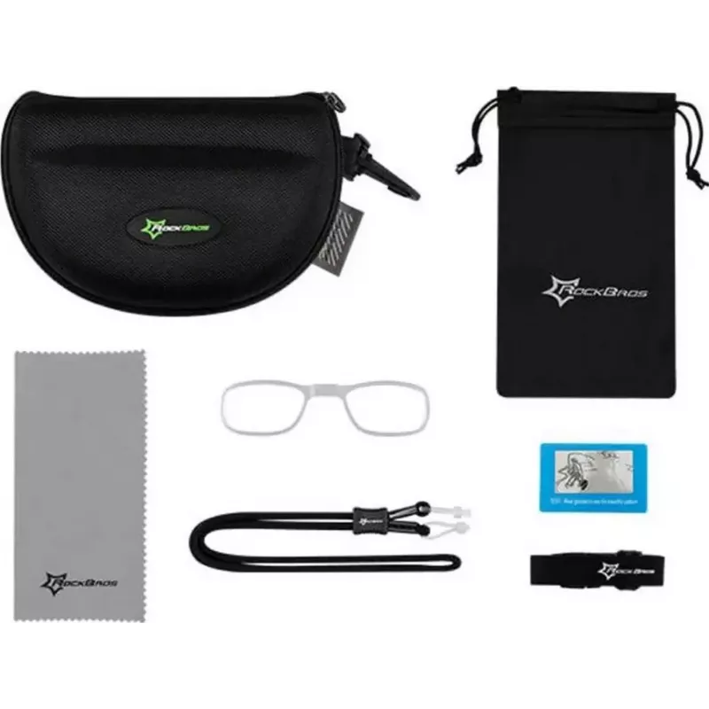 ROCKBROS óculos de ciclismo fotocromáticos UV400 armação TR90 - preto