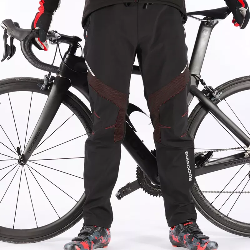 Calças de ciclismo com alças ROCKBROS YPK1007R tamanho S preto