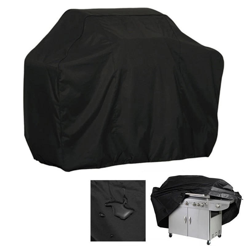 Capa de proteção impermeável HURTEL XXL preta para grelhador, bicicleta, motociclo, móveis de jardim