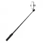 WOZINSKY Pau de selfie WC12YDS bastão telescópico 1,3 m liga de alumínio com luz LED dupla e suporte para telemóvel - preto