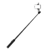 WOZINSKY Pau de selfie WC12YDS bastão telescópico 1,3 m liga de alumínio com luz LED dupla e suporte para telemóvel - preto