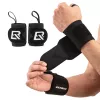 ROCKBROS Faixa de suor desportiva 0431001 preta (pack de 2)
