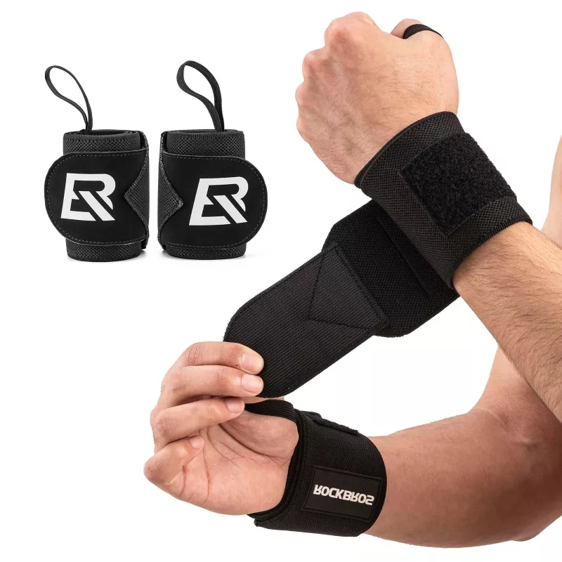 ROCKBROS Faixa de suor desportiva 0431001 preta (pack de 2)