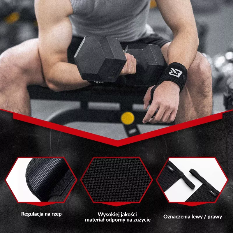 ROCKBROS Faixa de suor desportiva 0431001 preta (pack de 2)