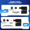Mini bomba elétrica ROCKBROS 42320008001 para válvulas Schrader/Presta 100 PSI - Preta