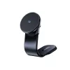 Suporte de telemóvel magnético para automóvel Wozinsky WCZ2Y2S com carregador sem fios MagSafe 15W para painel - Preto
