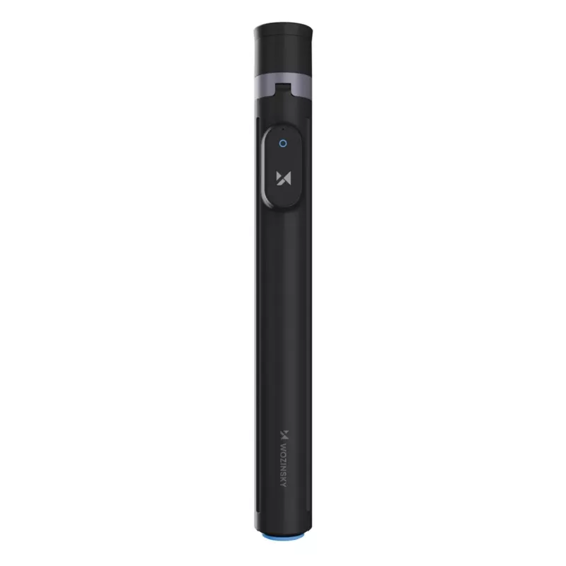 Pau de selfie premium Wozinsky WRZP1 com pernas de abertura automática, função de tripé, 1,7 m - Preto