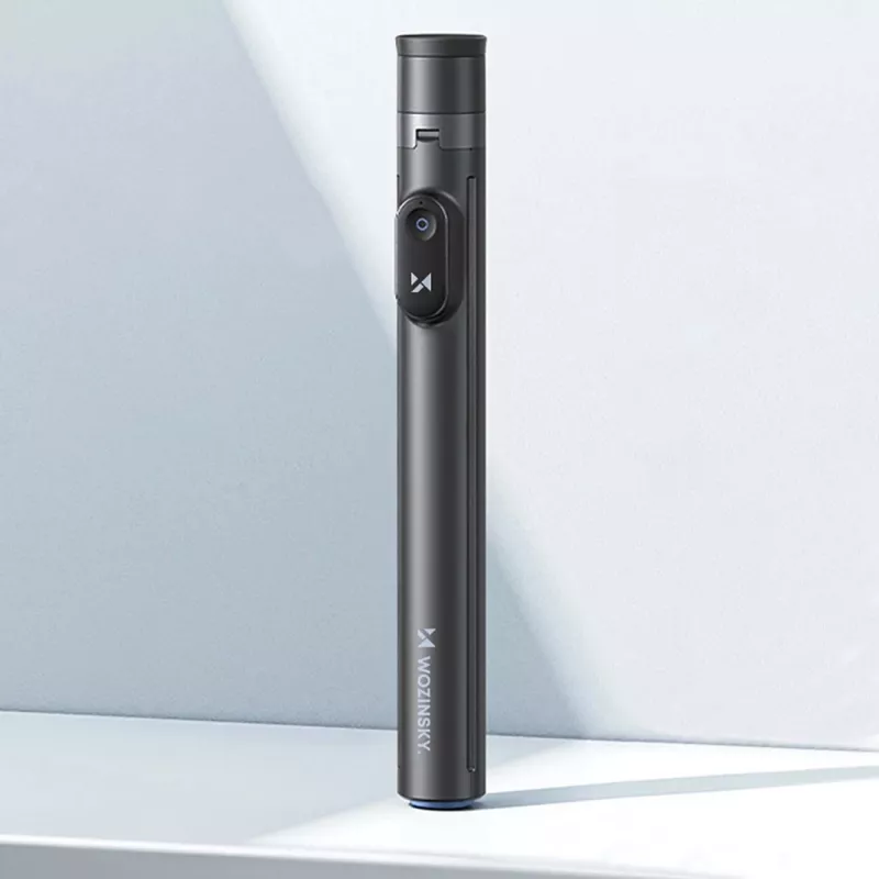 Pau de selfie premium Wozinsky WRZP1 com pernas de abertura automática, função de tripé, 1,7 m - Preto