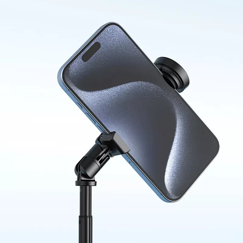 Pau de selfie premium Wozinsky WRZP1 com pernas de abertura automática, função de tripé, 1,7 m - Preto