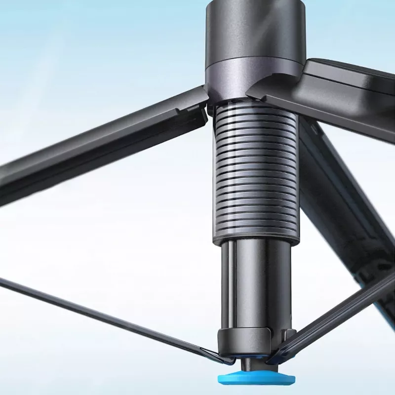 Pau de selfie premium Wozinsky WRZP1 com pernas de abertura automática, função de tripé, 1,7 m - Preto