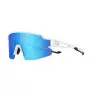 Óculos de ciclismo polarizados para criança ROCKBROS proteção UV400 branco azul lentes